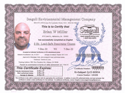 EPA Lead-Safe Renovator certification