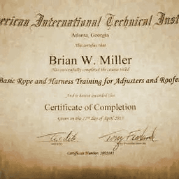 Rope and harness safety training certification